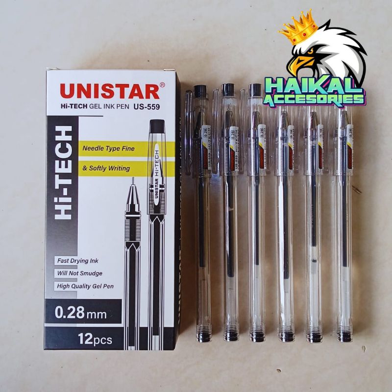 

Pulpen Pena Bolpen Hi-tech Unistar Pulpen Gel Hi-tech Unistar