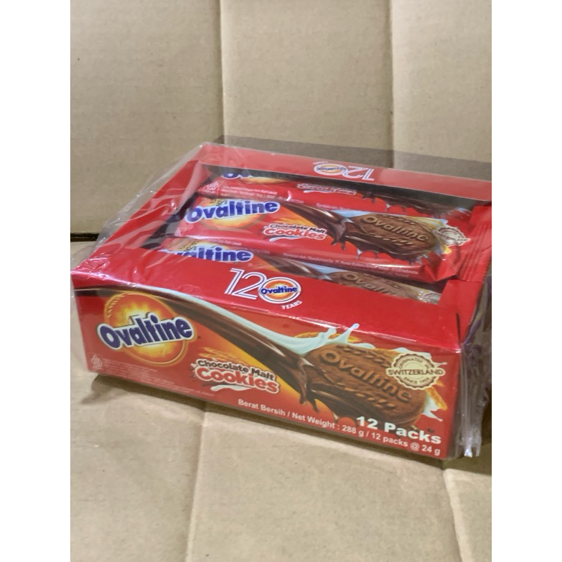 

Ovaltine Cookies Chocolate Malt Box isi 12 x 24gr