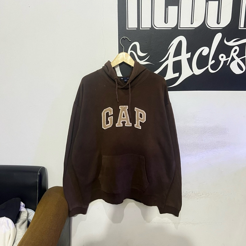 Hoodie GAP coklat Original