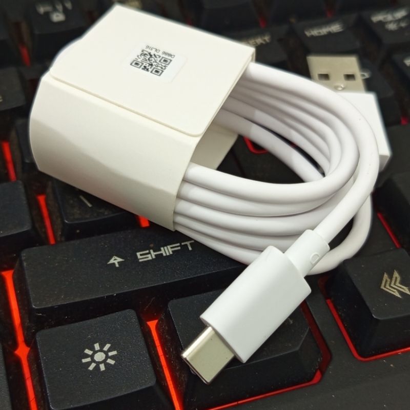 Kabel Data Oppo Type C Original 100% Super Vooc 33W Cabutan Bawaan Hp Oppo Reno 2 3 4 5 6 A52 A53 A5