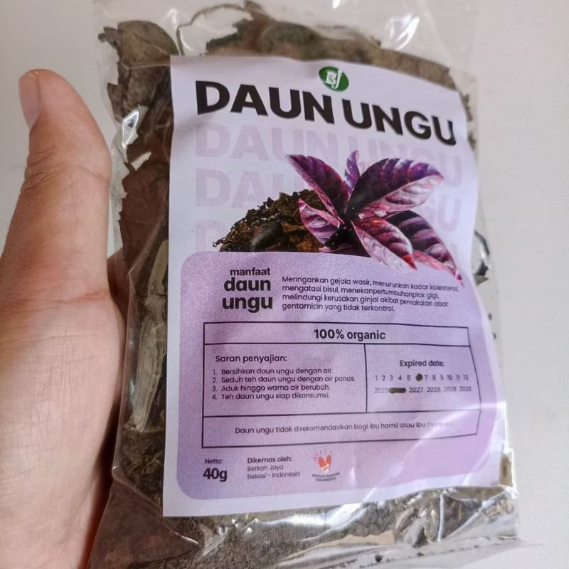 

Teh Daun Ungu Kering Teh Seduh Daun Ungu Organik Obat Herbal Wasir Ambeien Herbal Alami Aman Teh Daun Ungu Obat Wasir