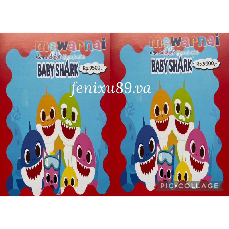 Buku Mewarnai Baby Shark New