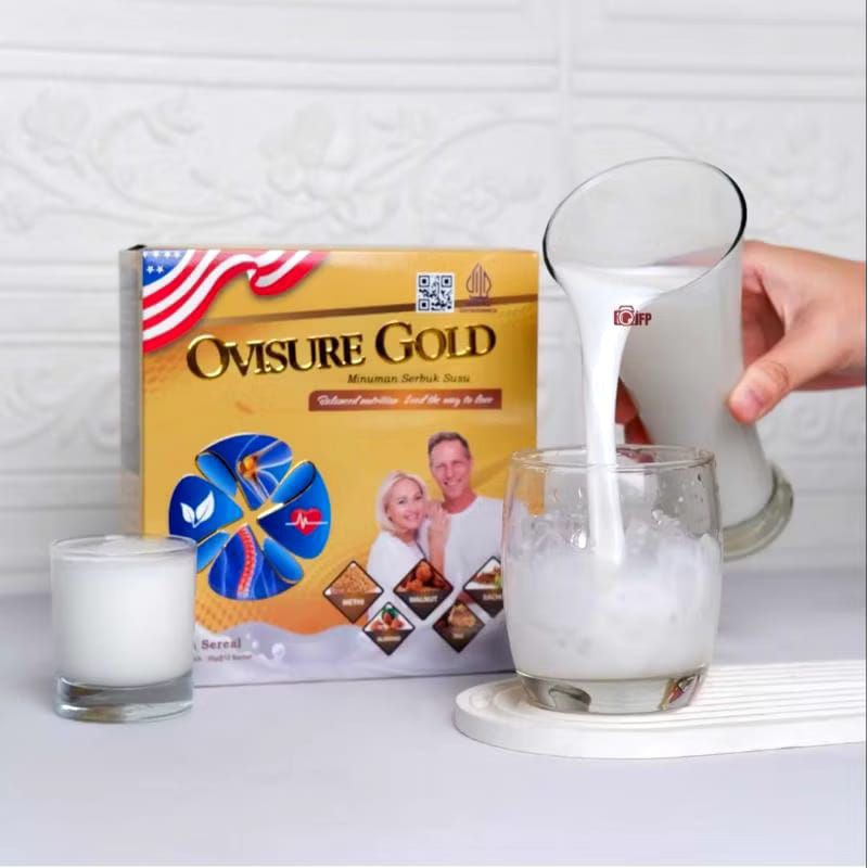 

(PAKET 2+1 BOX) Yang di kirim 3 Box OVISURE GOLD SUSU BPOM,susu ovisure gold MEMBANTU KERUSAKAN TULANG DAN SENDI, KEBAS