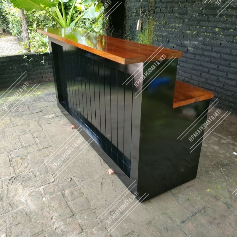 Meja bar custom / meja dapur / minibar / buppet dapur / meja kasir / island table vintage furniture 