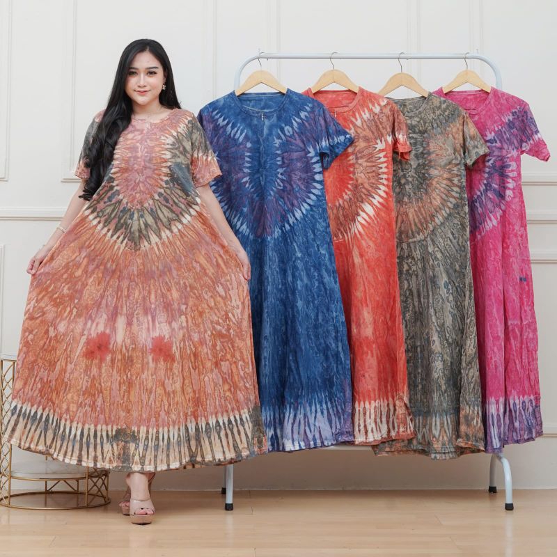 Longdres kaos busui jumbo resleting depan