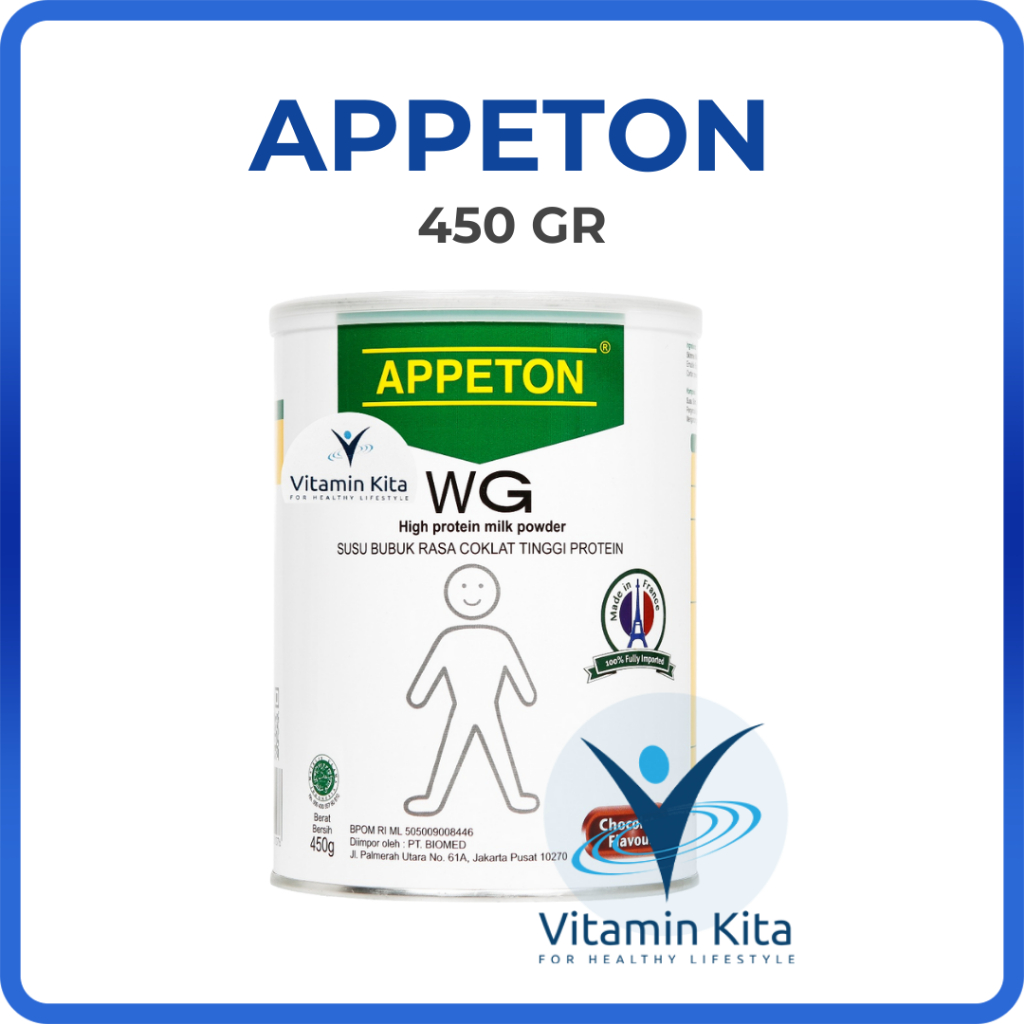 APPETON WEIGHT GAIN SUSU UNTUK GEMUK RASA COKLAT 450 Gr