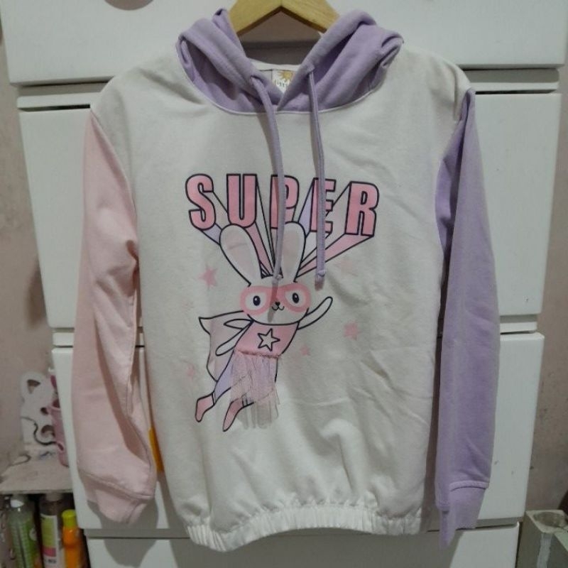 Sweater Hodie Anak Perempuan LITTLE M ORIGINAL 5 TAHUN