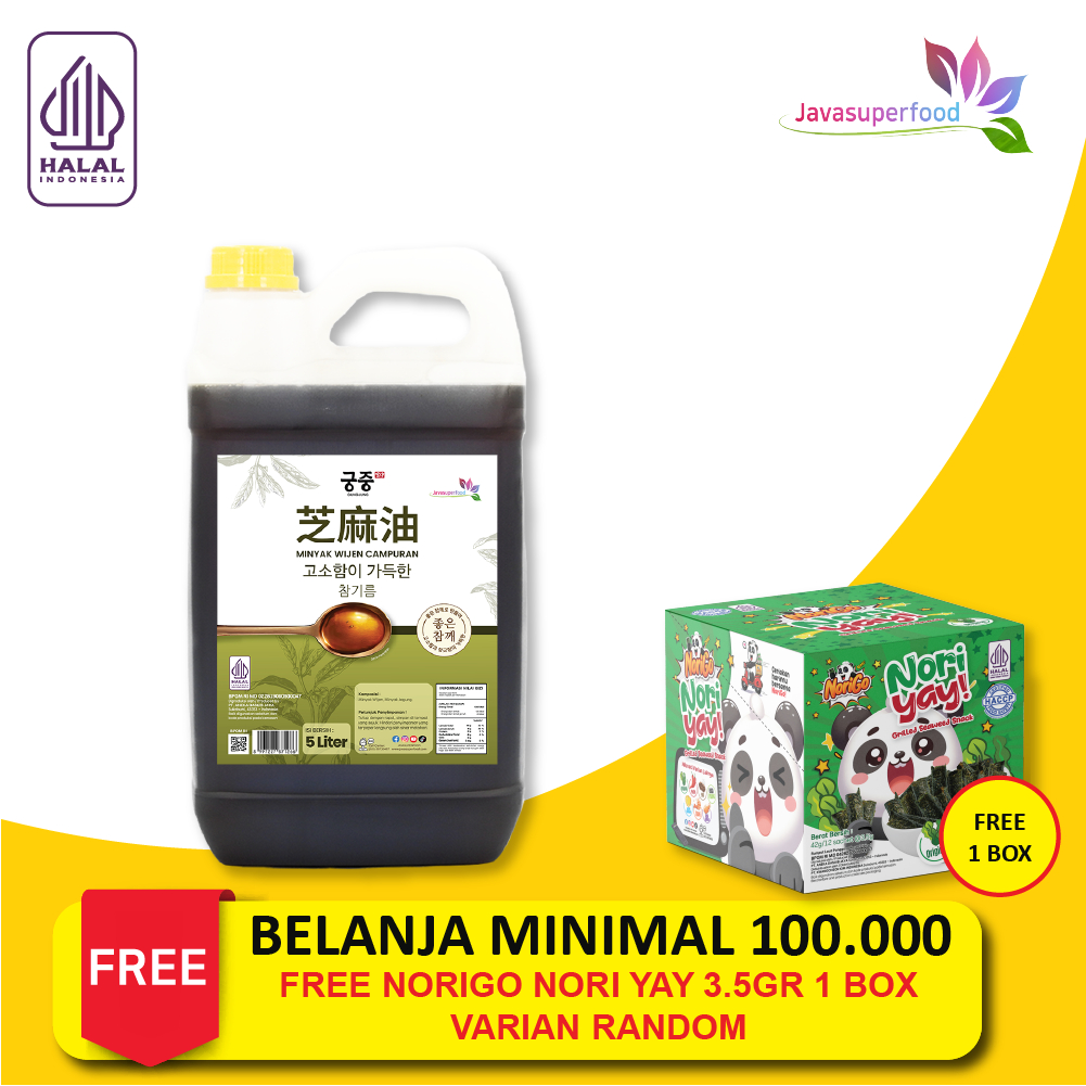 

MINYAK WIJEN JAVA SUPER FOOD 5 LT / SESAME OIL JAPAN