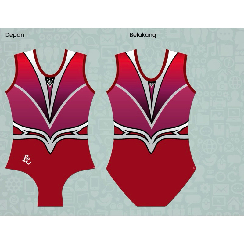 BCGYM Gymnastics Leotard Anak Redda // Baju Gymnastics Anak
