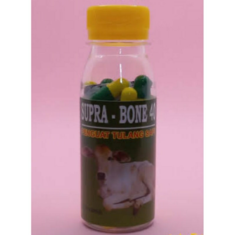 SUPRA BONE 40 OBAT KALSIUM UNTUK TULANGAN SAPI KAMBING OBAT LUMPUH PINCANG 10KAPSUL