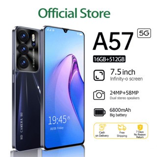 【Bisa COD】HP murah OPPO A57 [NFG] 5G/4G RAM 8GB+256GB SmartPhone Handphone 7.5 inch HP android SlM d