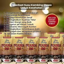 

(TERMURAH SE INDONESIA} SUSU KAMBING ETAWA99 PLUS GULA AREN 1 BUNGKUS 250 GR || BISA COD