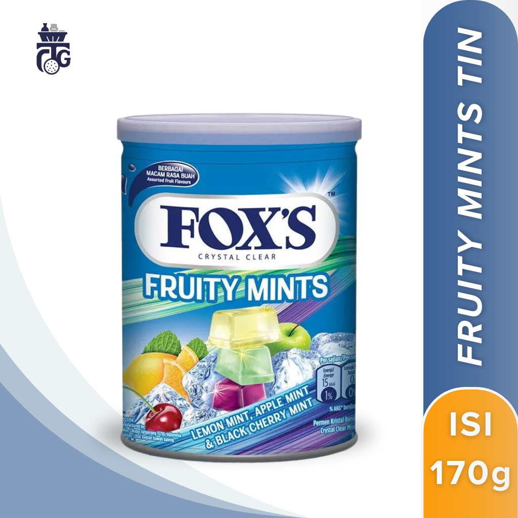 

FOX'S Fruity Mints Tin - Permen Mint Kaleng 170g