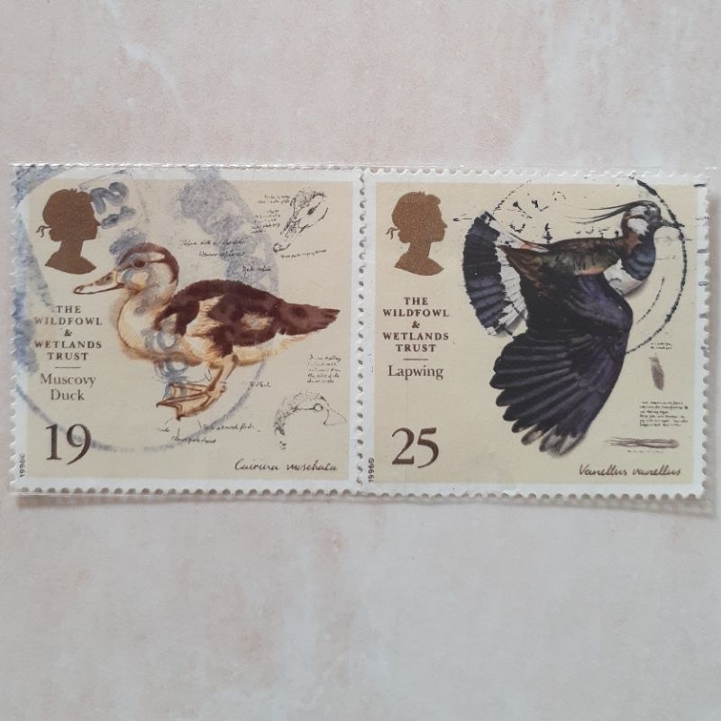 

Perangko Inggris Britania Raya & Irlandia Utara 50th Anniv of the Wildfowl and Wetlands Trust Tahun 1996 set 2pcs