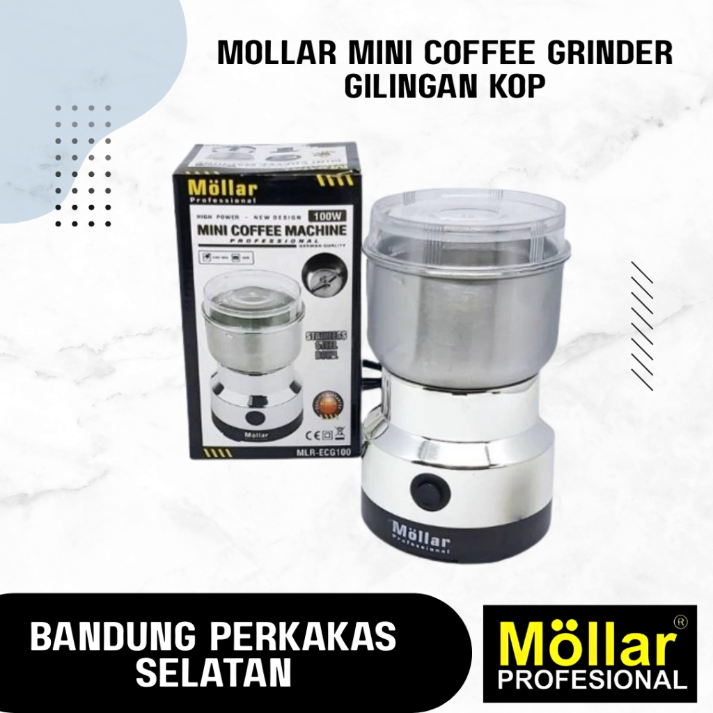 MOLLAR Mini Coffee Grinder Gilingan Kopi Listrik Bumbu Dapur Elektrik