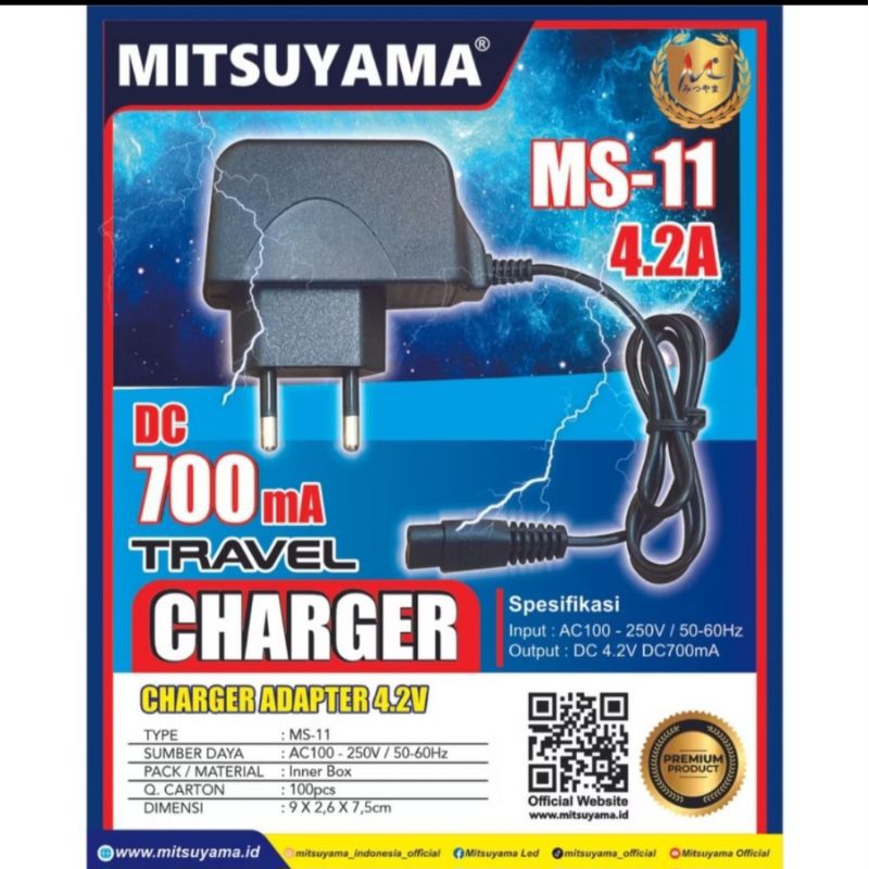 Charger Senter Kepala 2 Lubang Cas Kipas lampu emergency 2 lubang kecil