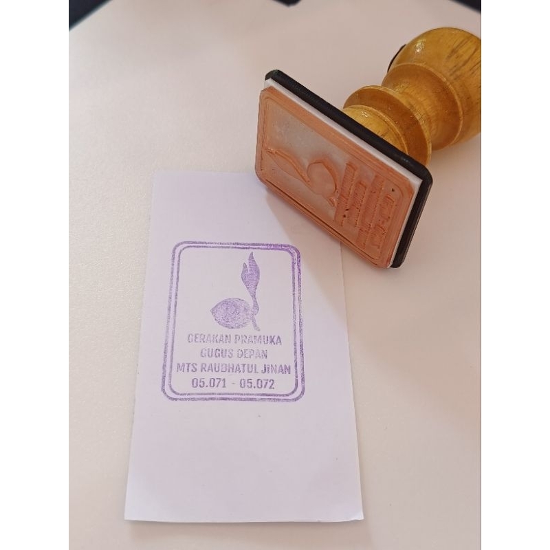 

stempel kayu / free design / stempel kustom / stempel manual