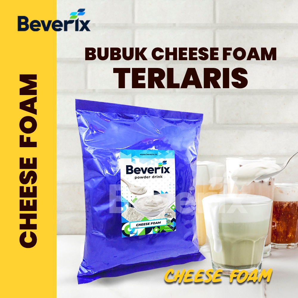 

BEVERIX Bubuk Cheese Foam Premium Cheese Cream Powder 1 Kg Untuk Cireng Kuah Keju & Minuman Kekinian