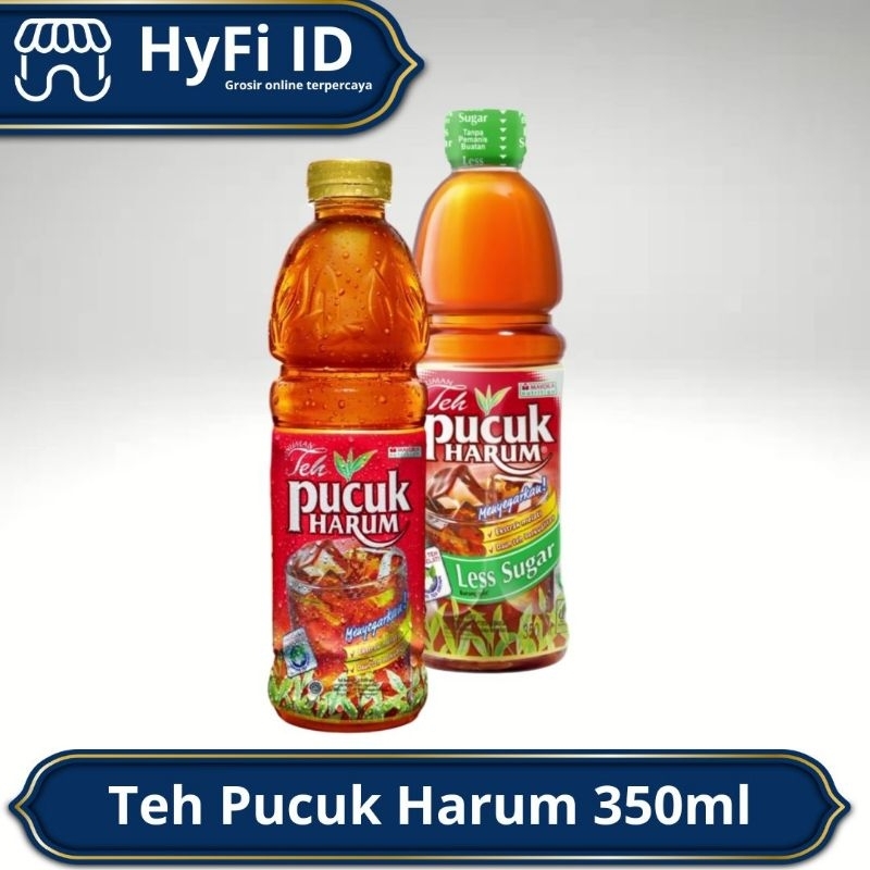 

Teh Pucuk Harum 350ml - Rasa Teh Melati / Jasmine dan Less Sugar / Tanpa Gula