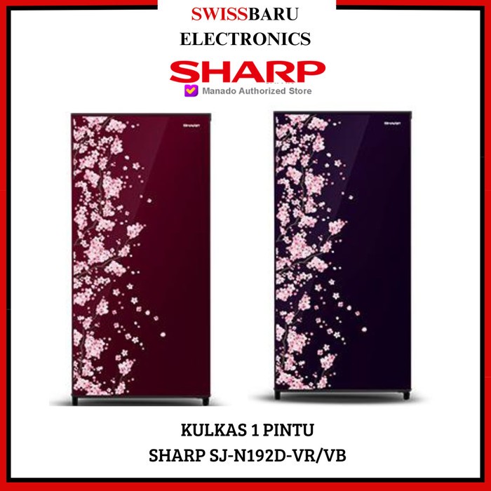 MANADO - KULKAS 1 PINTU SHARP SJ-N192D-VR