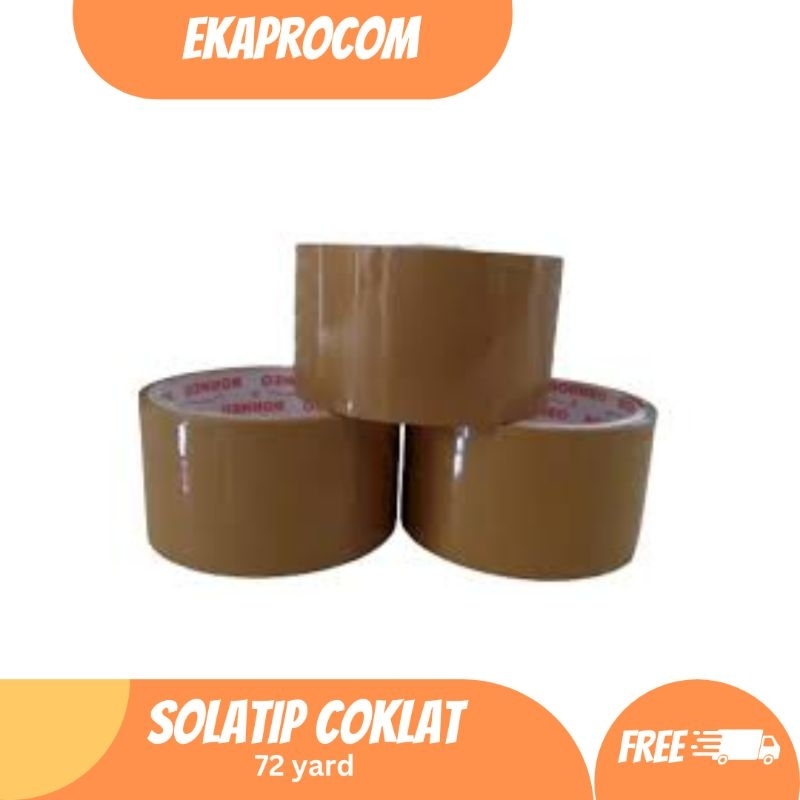 

Lakban coklat 72 yard rekat