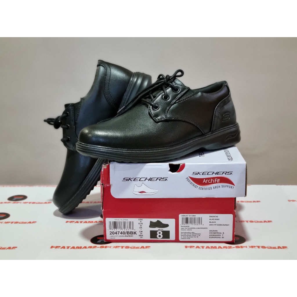 SIZE 41 ( 26 CM ) - ORIGINAL ASLI SKECHERS USA ARCH FIT OGDEN RUPERT SEPATU FORMAL KERJA KANTOR PANT