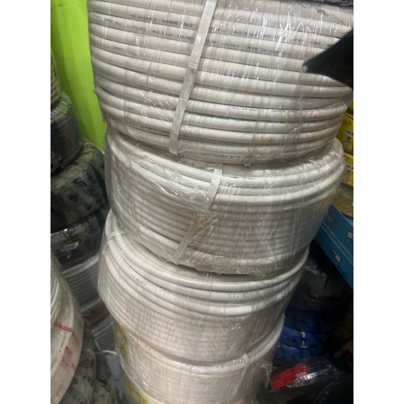Kabel Supreme NYM 4x2.5 Tunggal Putih 50m 100m / NYM 4x2,5 Supreme NYM 4x2.5mm Tunggal
