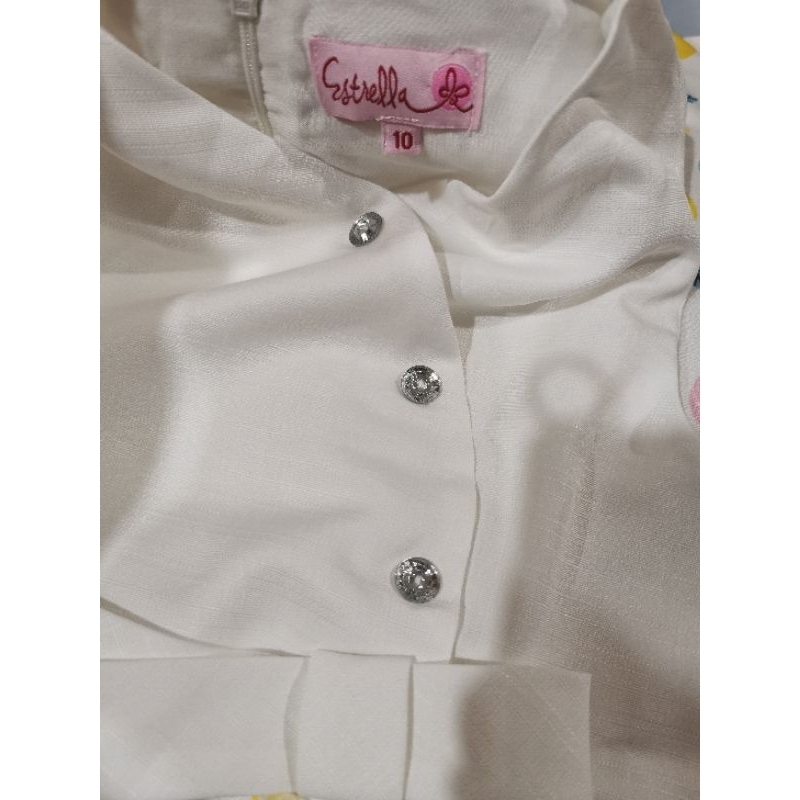 Dress Putih Bunga Anak Uk.10 Estrella