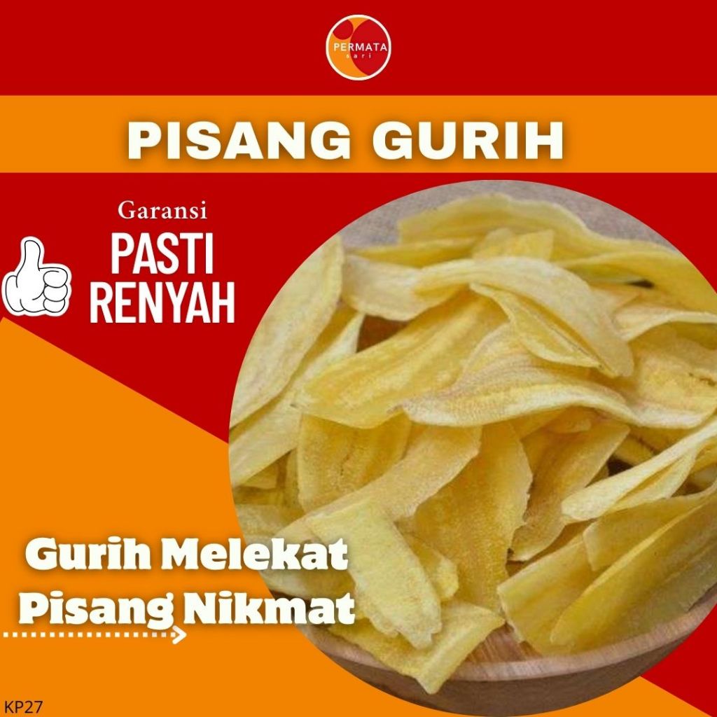 

Kripik Pisang Gurih Asin 100Gram±/Snack Pisang Gurih Asin/Cemilan Pisang Gurih Asin