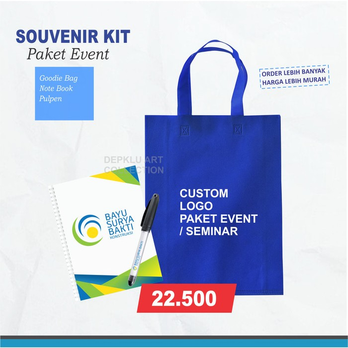 

Paket seminar kit - Souvenir seminar / Event - souvenir custom set