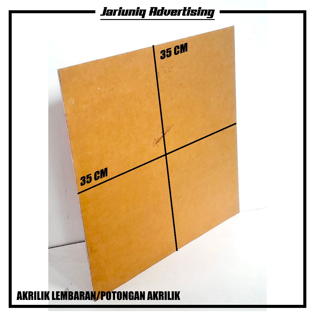 

Akrilik Custom Lembaran Tebal 2mm (35cm x 35cm)