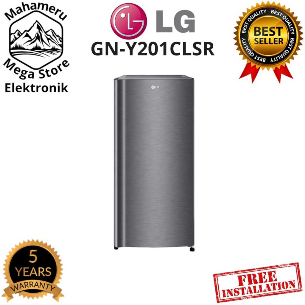 Kulkas LG GN-Y201CLSR 1 Pintu Kapasitas 164 L Dark Graphite Steel