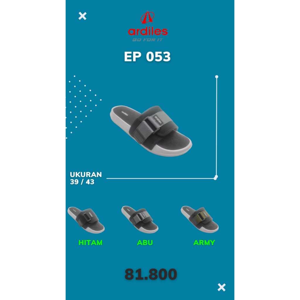 Sandal Selop pria Ardiles Ep 053