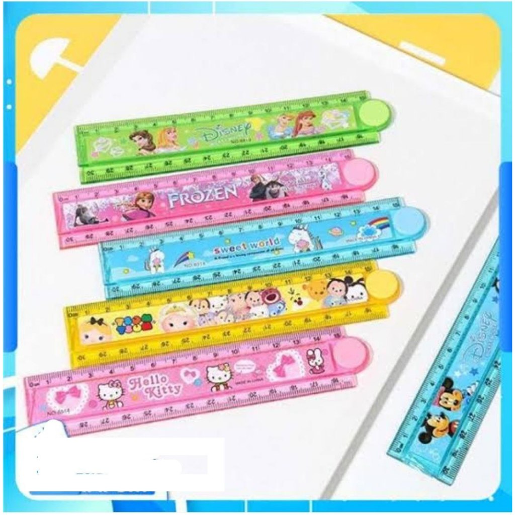 

Penggaris Lipat 30cm VIS-1 - Acrylic Fancy Ruler Ukuran 30cm, Dapat Dilipat 2 varian warna - Orange