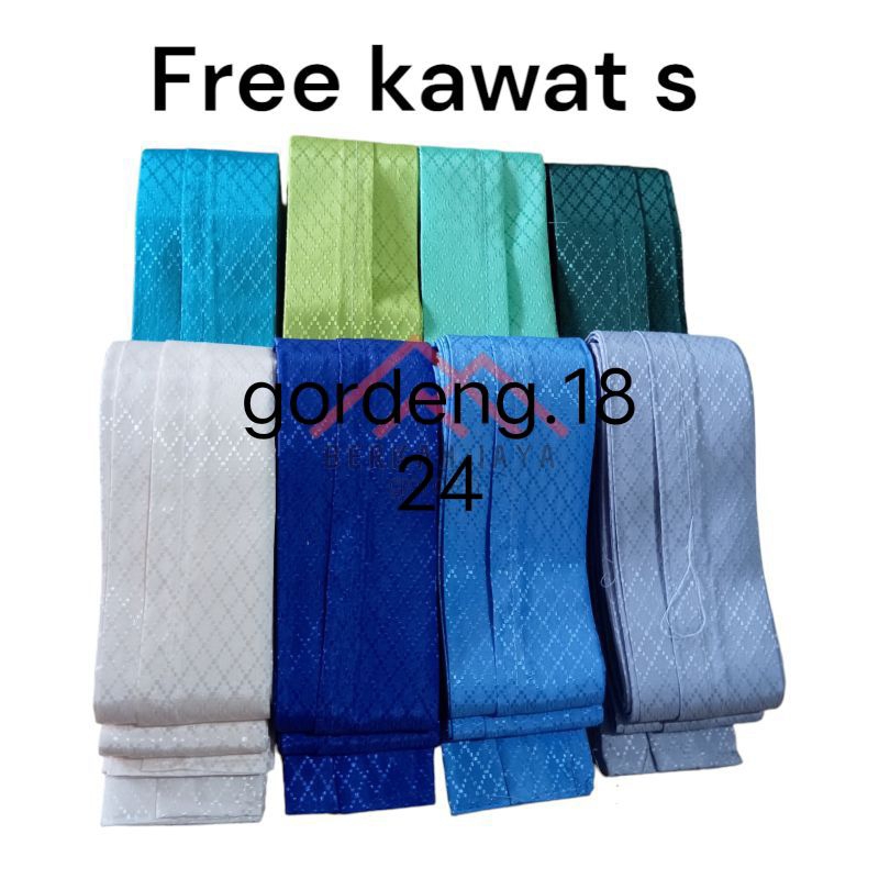 Gordeng plisket Sido polos / hordeng pintu kamar / tirai jendela free kawat s