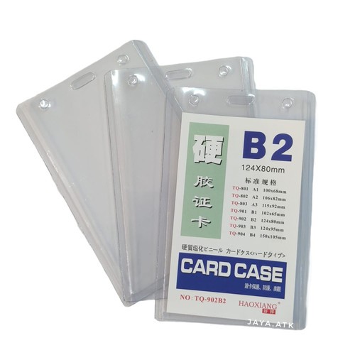 

(1 Pak isi 20 Pcs) Name Tag B2 124 x 80 mm / Plastik Mika Tempat Name Tag ID Card Holder B2