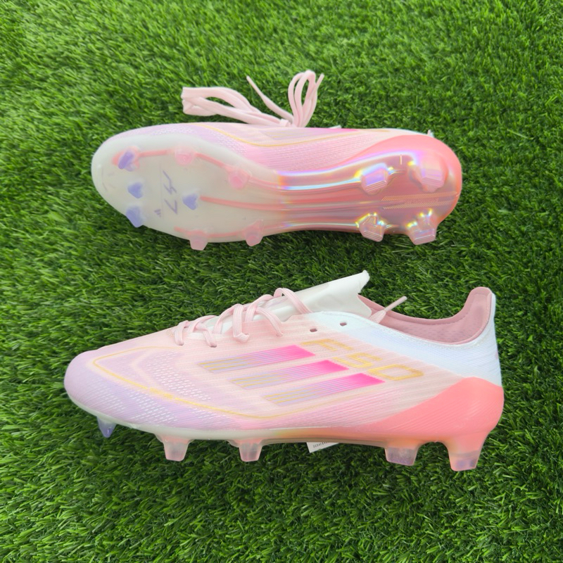 Sepatu Bola Adizero F50 White Pink