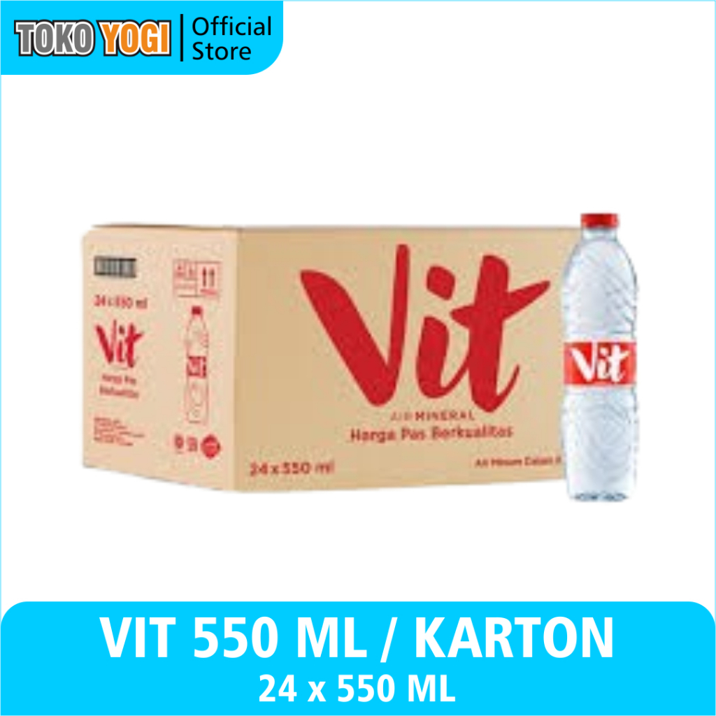 

AIR MINERAL VIT BOTOL 550ml || KARTON (isi 24 pcs)