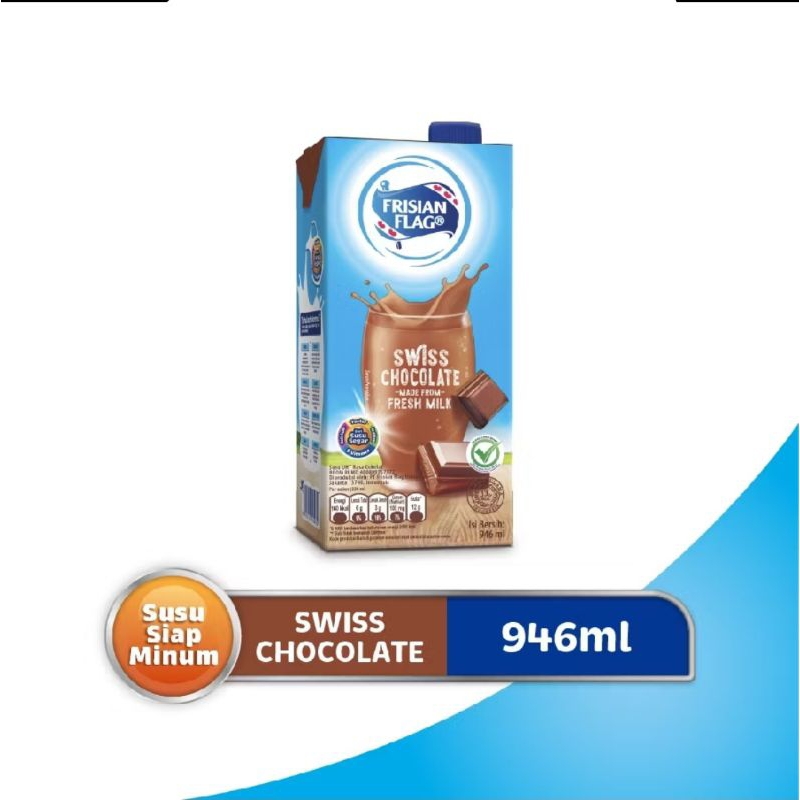 

Frisian Flag Susu UHT Swiss Chocolate 946 mL