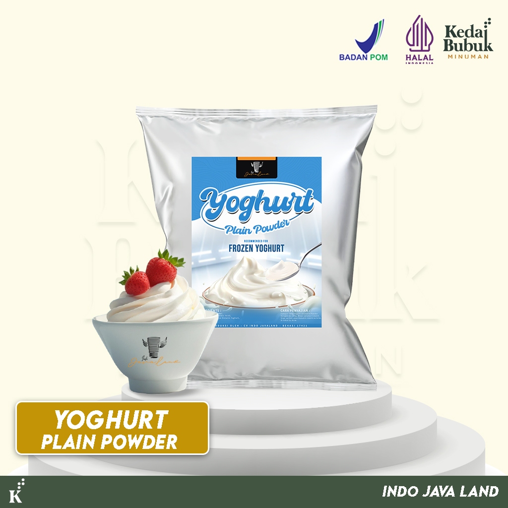 Javaland Yoghurt Plain Powder 500gram | Frozen Yoghurt / Yoghurt Dessert