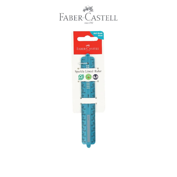

Faber-Castell Sparkle Ruler 15cm 30cm Penggaris 15 cm dan 30 cm