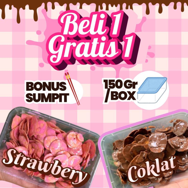 

BELI 1 GRATIS 1 KRIPIK COKLAT LUMER 300 GRAM