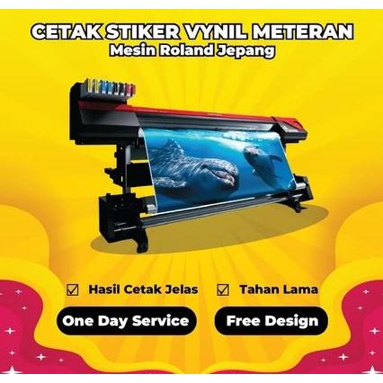AREEFAH.PROJECT CETAK STIKER VINYL METERAN / STIKER VINYL CUSTOM METERAN / STIKER VINYL MURAH