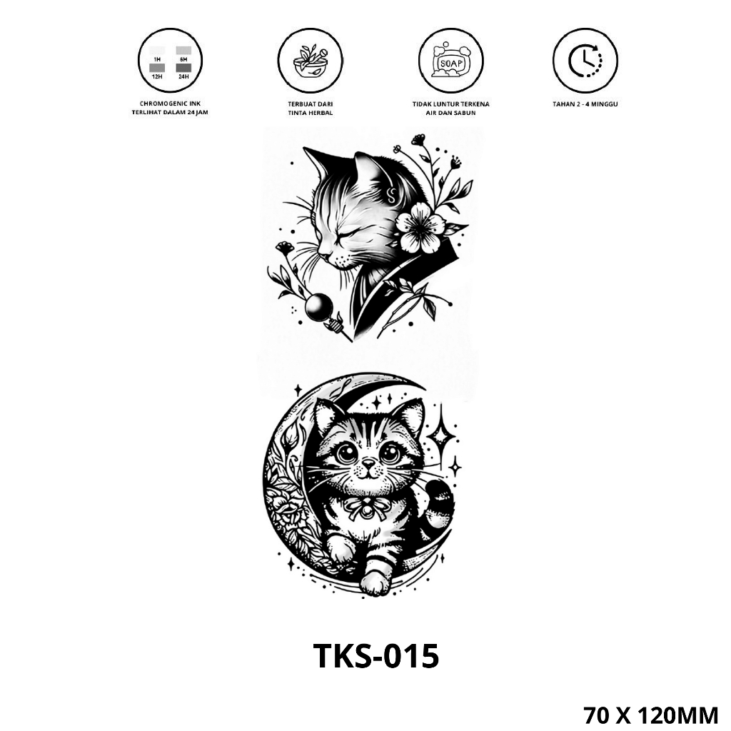 Tattoo Kucing Tattoo Anjing Tattoo Temporer Tattoo Temporary