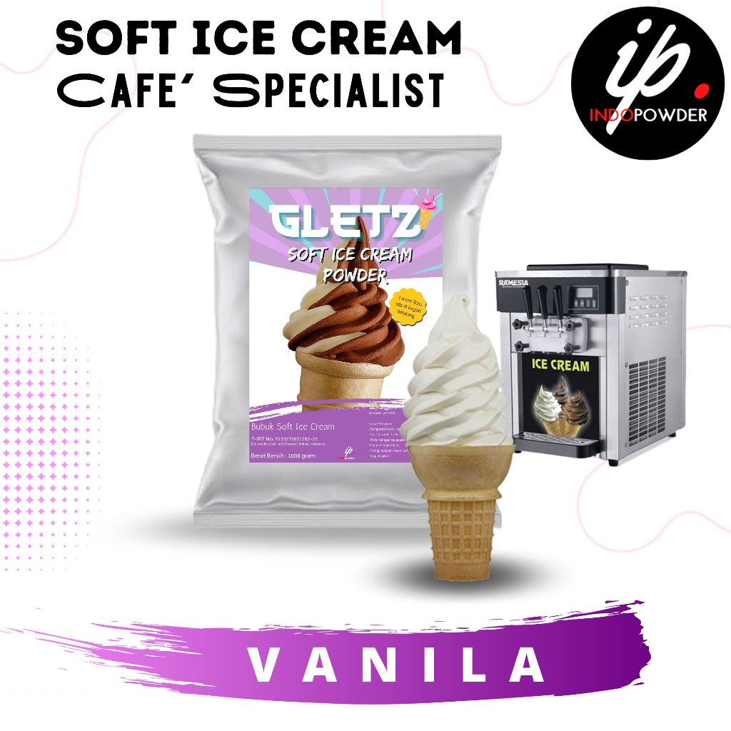 

IP Bogor - Bubuk SOFT ICE CREAM VANILLA 1Kg Untuk Cafe, Waralaba dan Resto