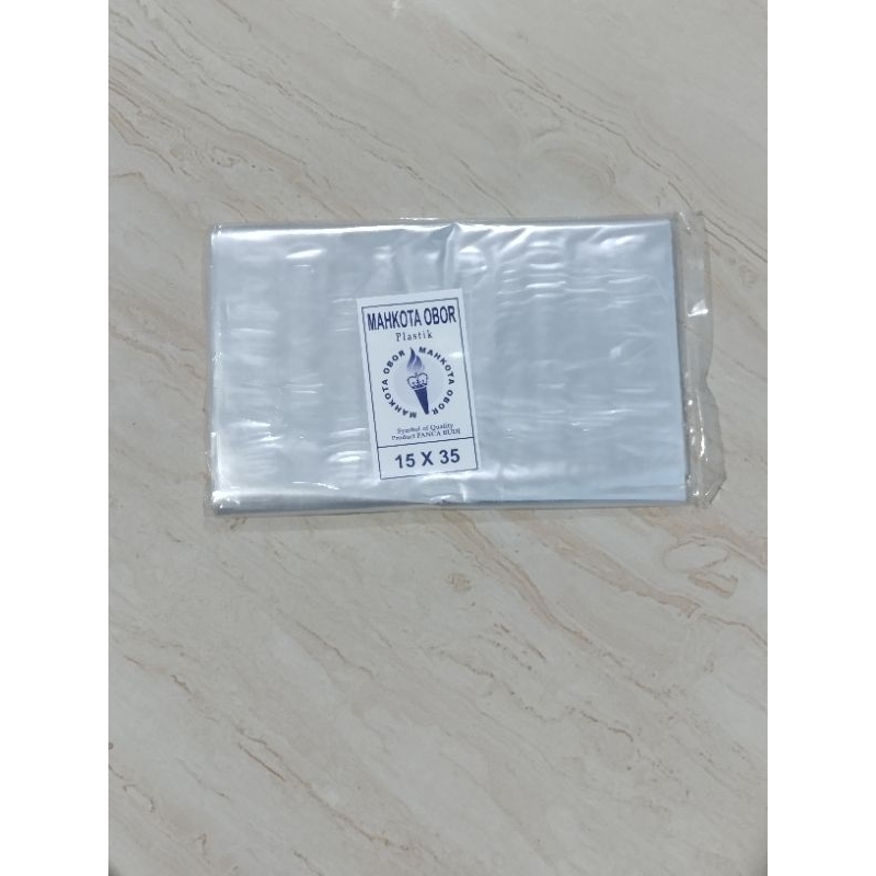 Plastik PP Tipis Mahkota Obor 15 x 35