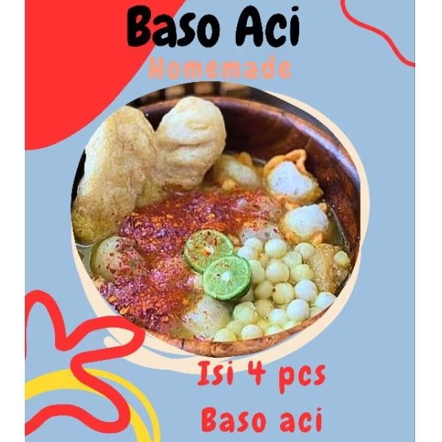 

Baso Aci homemade instan pedas boci isi 4 lengkap baso Aci khas bandung
