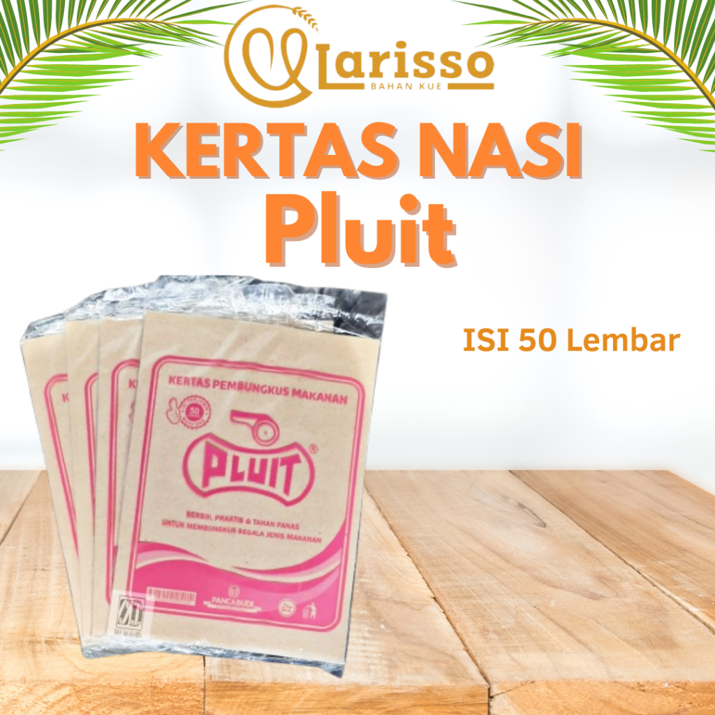 KERTAS NASI PLUIT  PINK ISI 50 LEMBAR