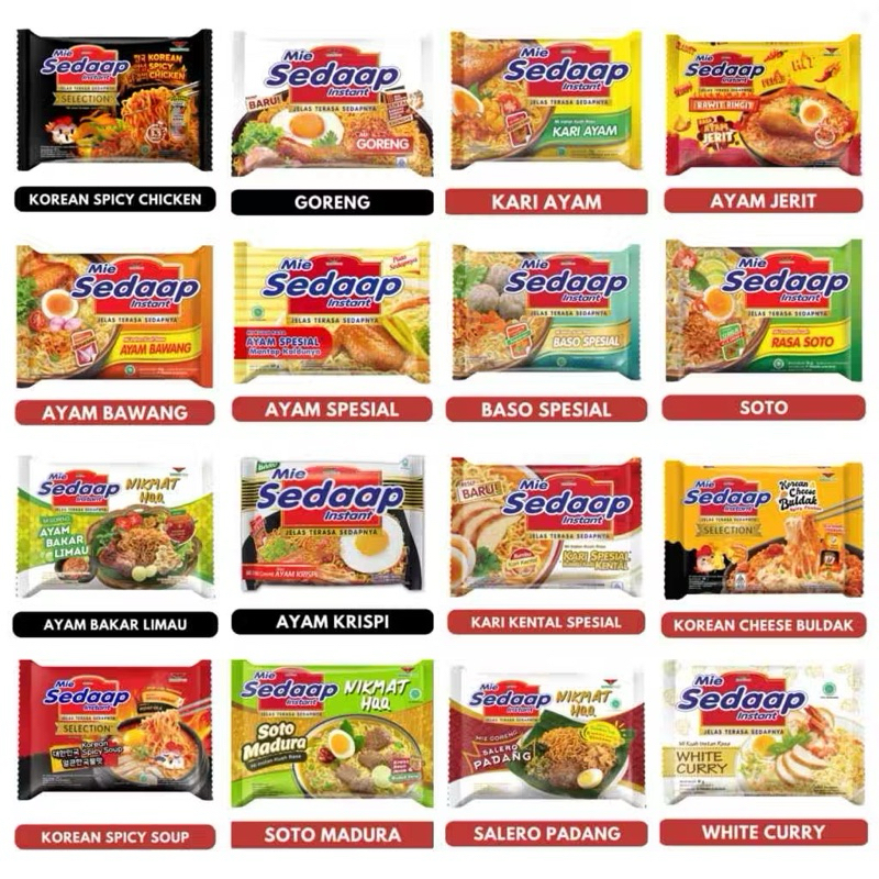

Mie Instant Sedaap All Variant Bundle 5pcs
