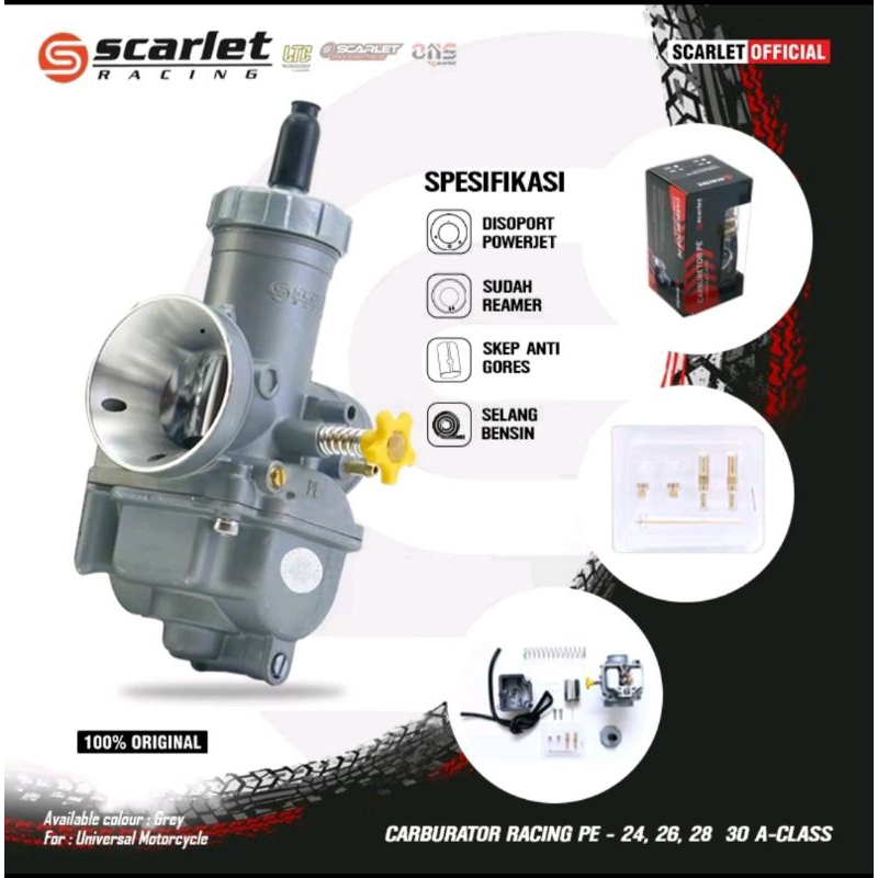 Karburator scarlet PE 24 PE 26 PE 28 PE 30 karbu PE carburator pe scarlet original